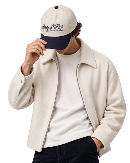 International Wool Hat - Ecru/Navy