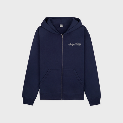 International Zip Hoodie - Navy