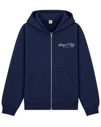 International Zip Hoodie - Navy