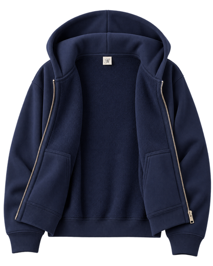 International Zip Hoodie - Navy