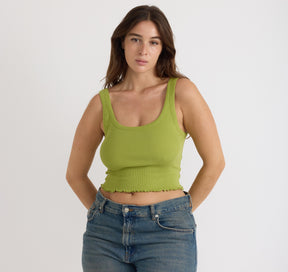 Core Rib Crop Tank Top
