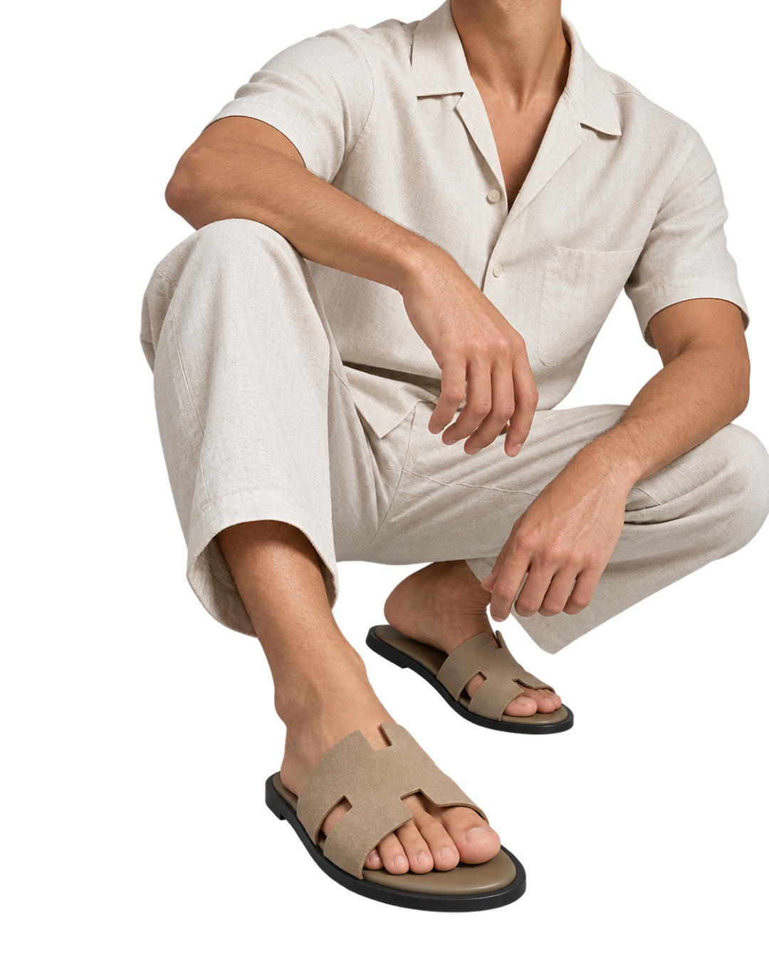 Izmir sandal Étoupe
