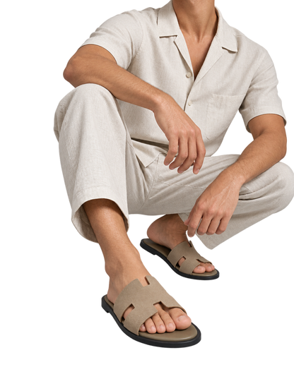 Izmir sandal Étoupe
