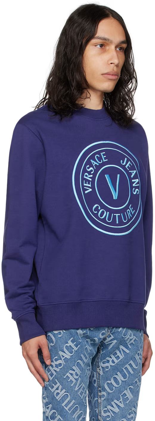 Navy V-Emblem Sweatshirt