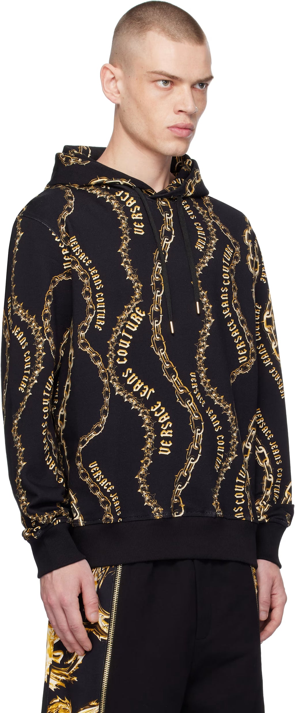 Black Chain Couture Hoodie