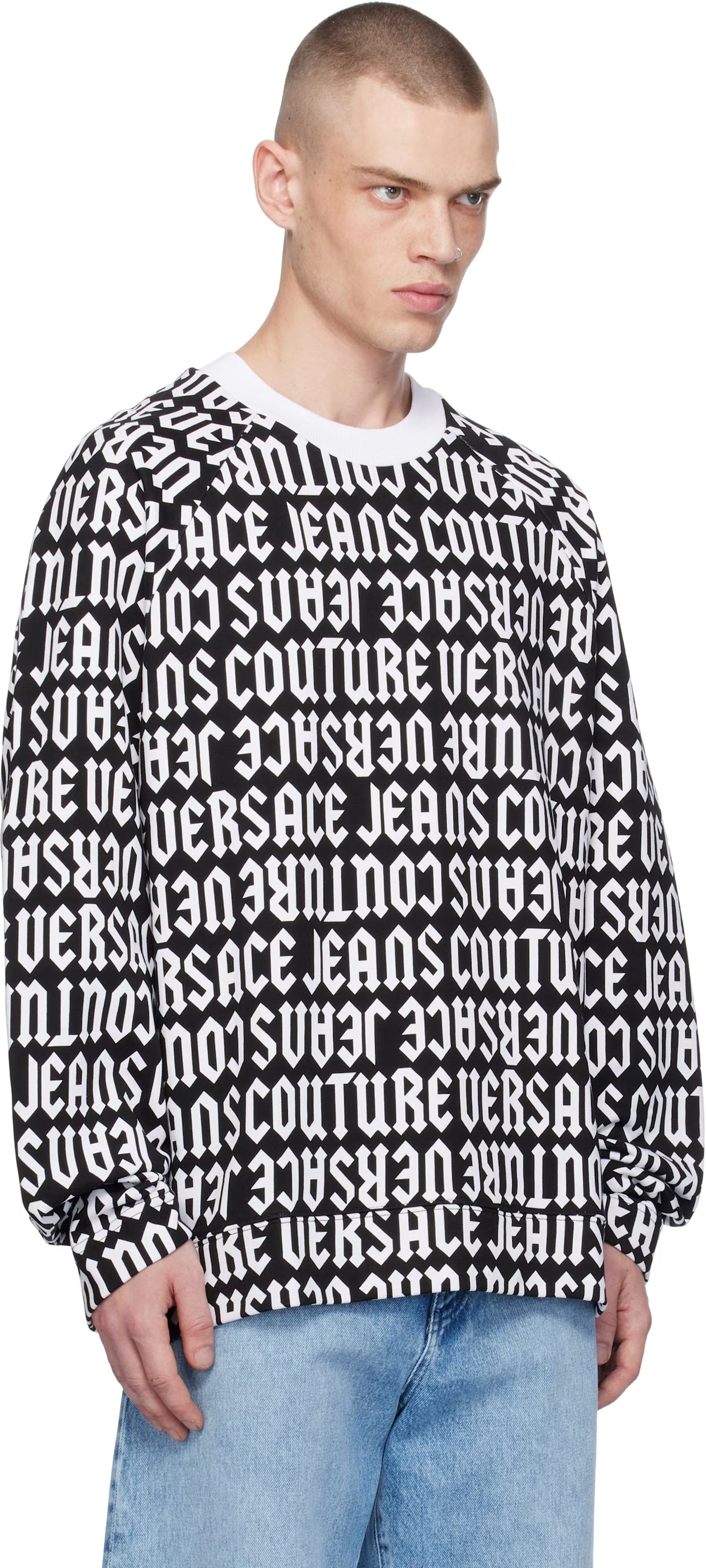 Black & White Logomania Sweatshirt