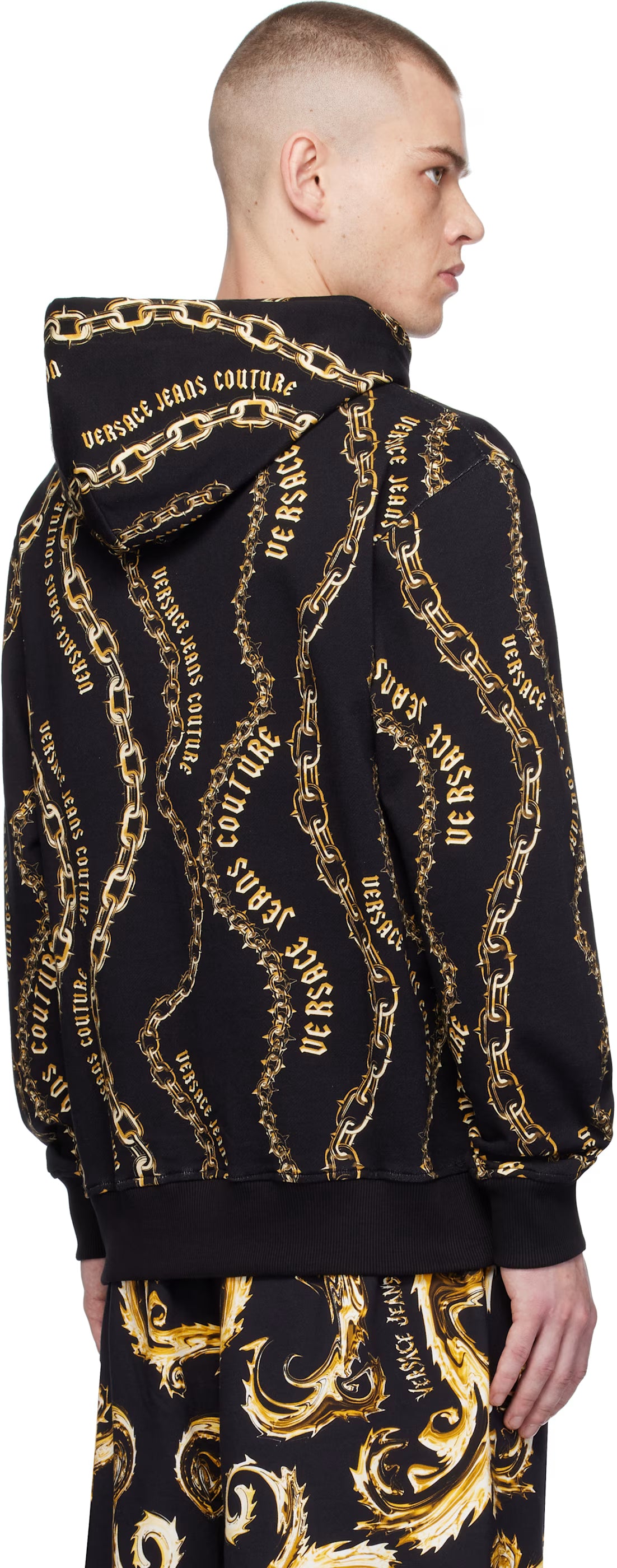 Black Chain Couture Hoodie