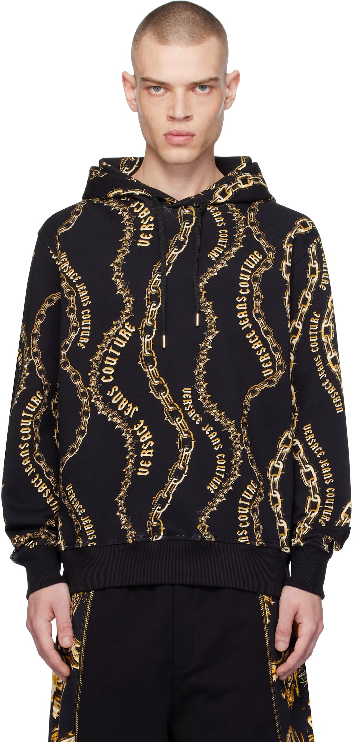 Black Chain Couture Hoodie