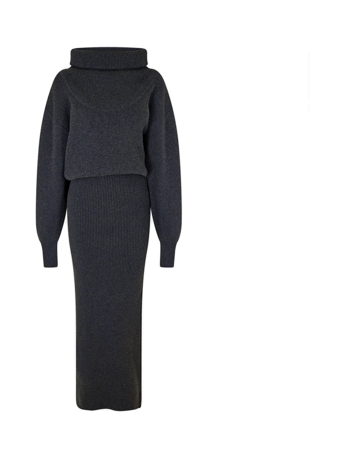 Jacquard Knitted Maxi Jumper Dress