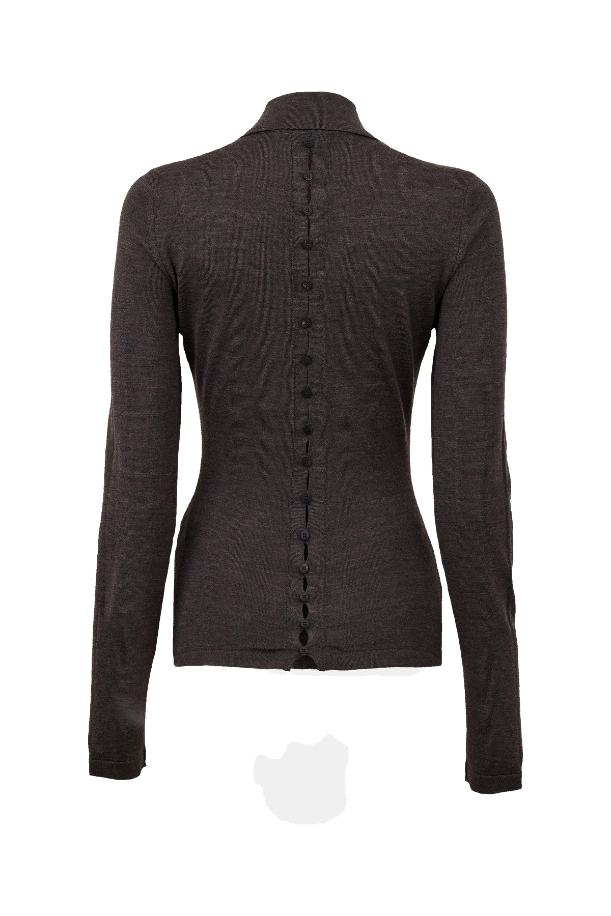 Jacquard Long Sleeve Blouse
