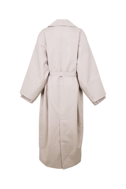 Jacquard Mid-Length Textured Trench Coat