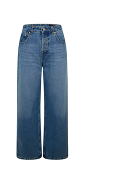 Jacquard Straight Leg Jeans