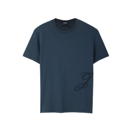 Jacquemus Blue Embroidered Logo T-shirt