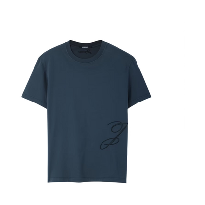 Jacquemus Blue Embroidered Logo T-shirt