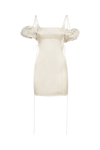 Jacquemus La Mini Robe Chouchou satin mini dress