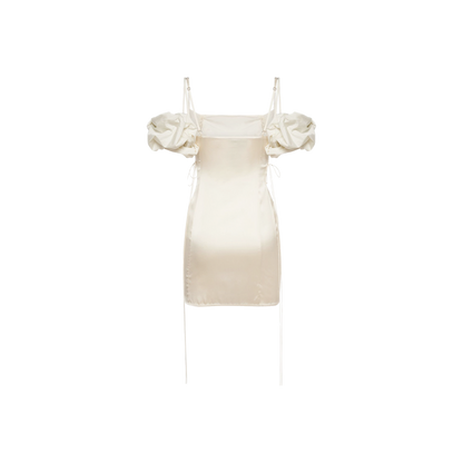 Jacquemus La Mini Robe Chouchou satin mini dress