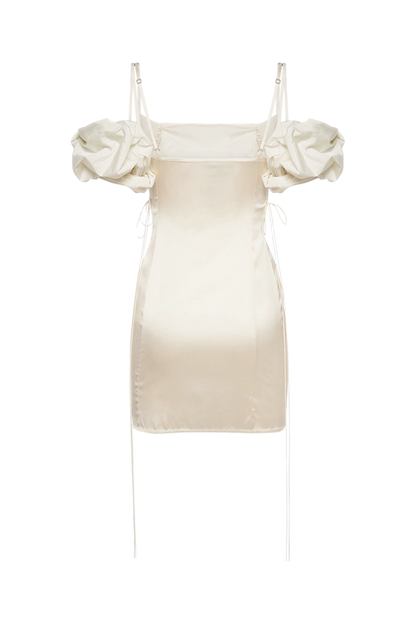 Jacquemus La Mini Robe Chouchou satin mini dress
