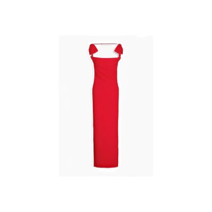 JACQUEMUS La Robe Maille twisted stretch-knit maxi dress