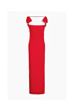 JACQUEMUS La Robe Maille twisted stretch-knit maxi dress