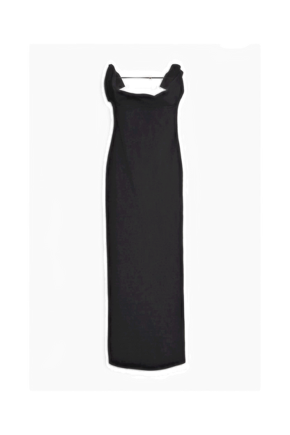 JACQUEMUS La Robe Maille twisted stretch-knit maxi dress