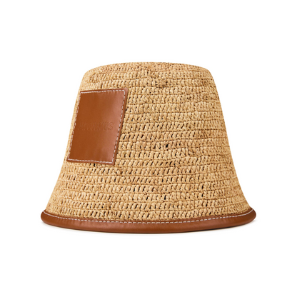 Le Bob Soli Raffia Bucket Hat