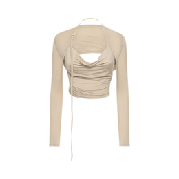 Jacquemus Le Haut Peplo jersey top