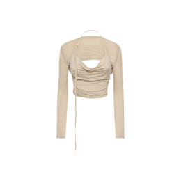 Jacquemus Le Haut Peplo jersey top