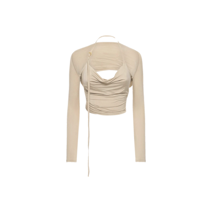 Jacquemus Le Haut Peplo jersey top