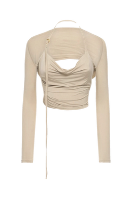 Jacquemus Le Haut Peplo jersey top