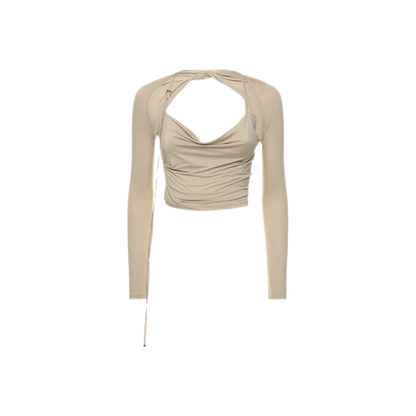 Jacquemus Le Haut Peplo jersey top