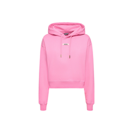 Jacquemus Le Hoodie Gros Grain cotton crop hoodie