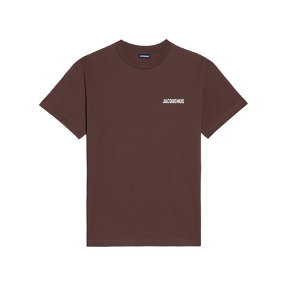 Jacquemus Le Logo Printed T-Shirt in Brown