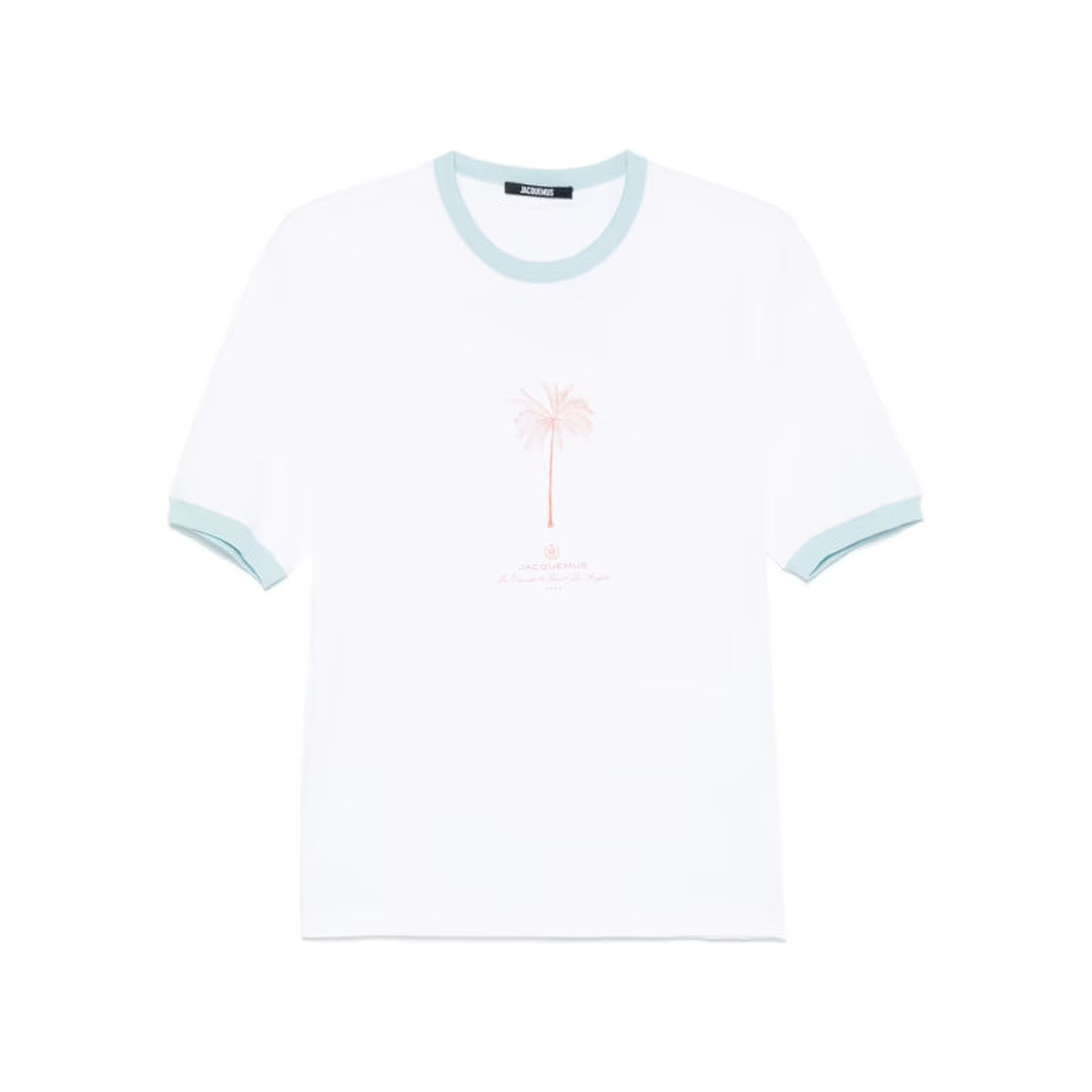 Jacquemus White Logo Print Short Sleeve Tee