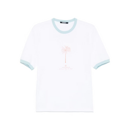 Jacquemus White Logo Print Short Sleeve Tee
