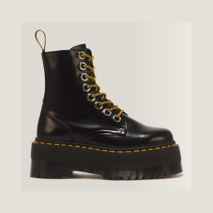 Jadon Max Boot Women's Platforms — BLACK BUTTERO