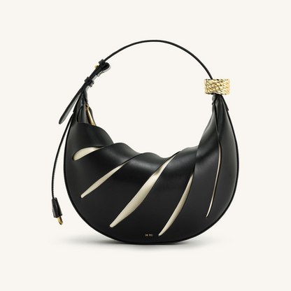 Jana Hollow Out Shoulder Bag - Black