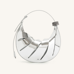 Jana Hollow Out Shoulder Bag - Silver
