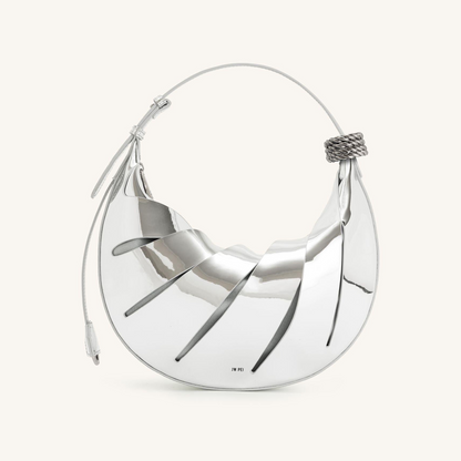 Jana Hollow Out Shoulder Bag - Silver