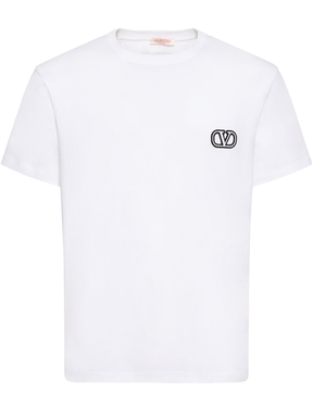 Valentino VLogo Signature Patch T-Shirt in White