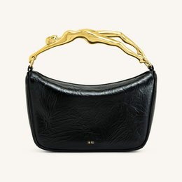 Jenny Human-shaped Handle Handbag - Black