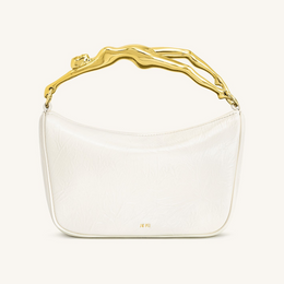 Jenny Human-shaped Handle Handbag - White