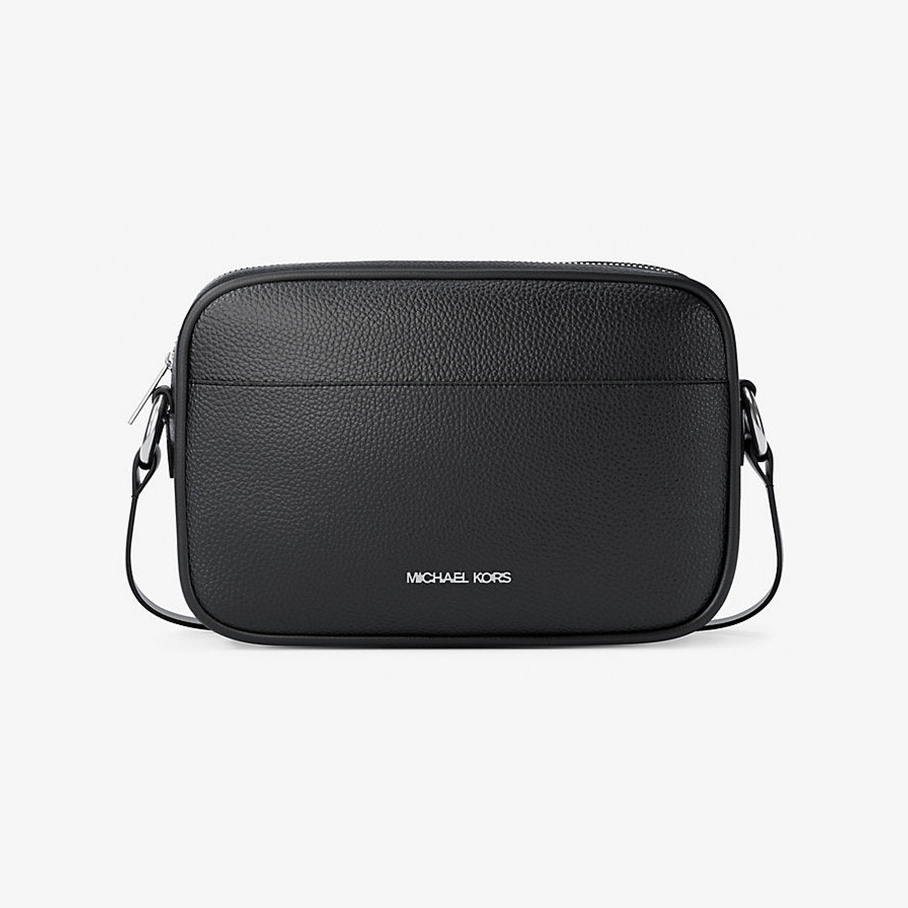 Jet Set Large Pebbled Leather Camera Crossbody Bag
