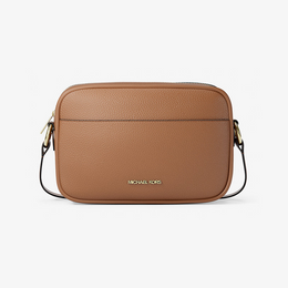Jet Set Large Pebbled Leather Camera Crossbody Bag