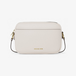 Jet Set Large Pebbled Leather Camera Crossbody Bag