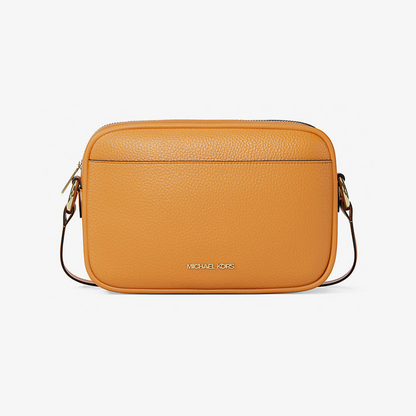 Jet Set Large Pebbled Leather Camera Crossbody Bag
