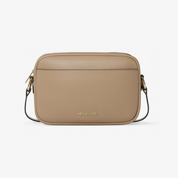 Jet Set Large Pebbled Leather Camera Crossbody Bag