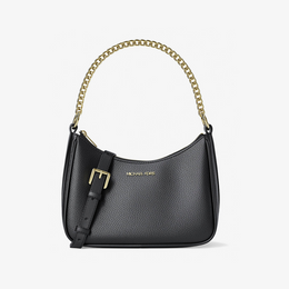 Jet Set Large Pebbled Leather Convertible Crossbody Bag