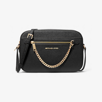Jet Set Large Saffiano Leather Crossbody Bag