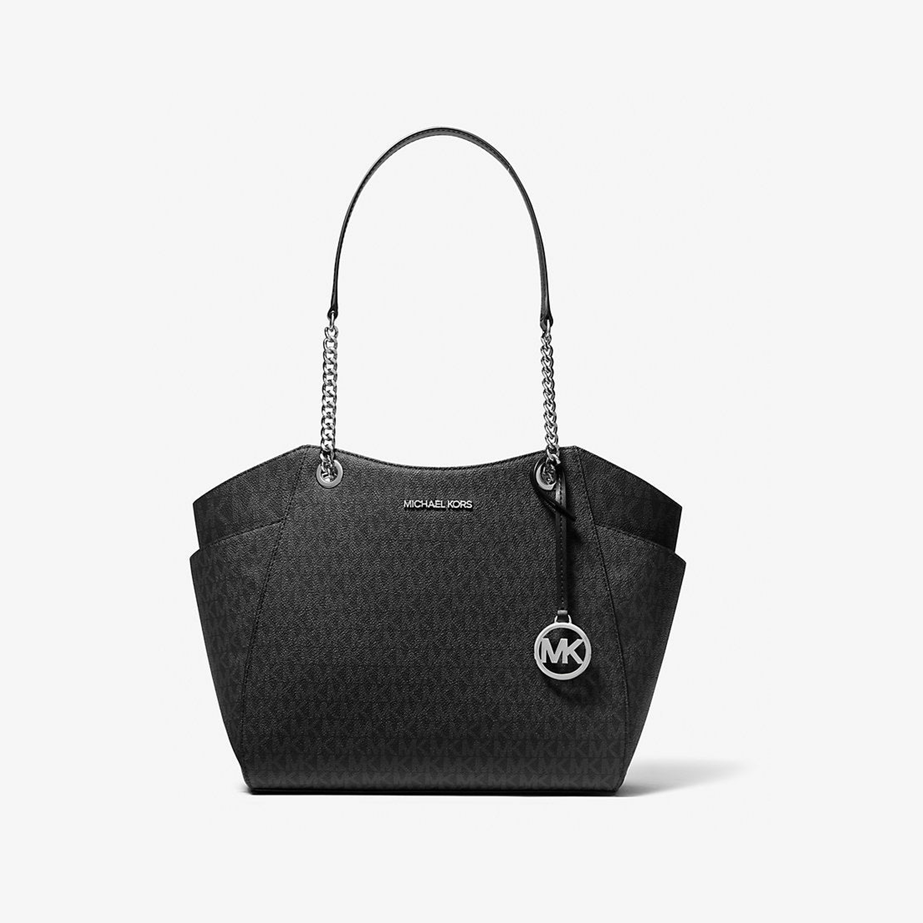 Jet Set Large Signature Logo Shoulder Bag