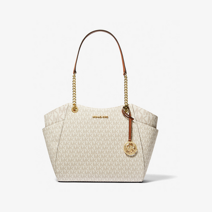 Jet Set Large Signature Logo Shoulder Bag